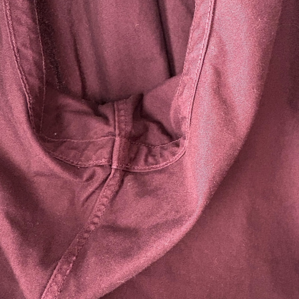 Vintage 90s Polo Ralph Lauren Men's Burgundy Button-Up Shirt size XL 100% cotton - Picture 8 of 11